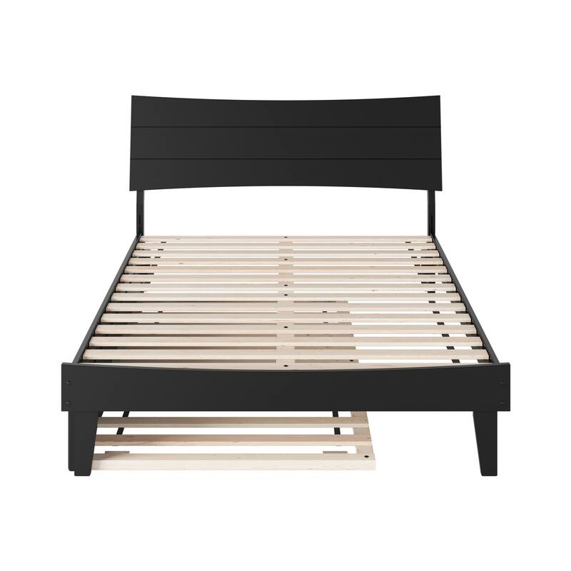 Phoenix Wood Platform Bed with Trundle