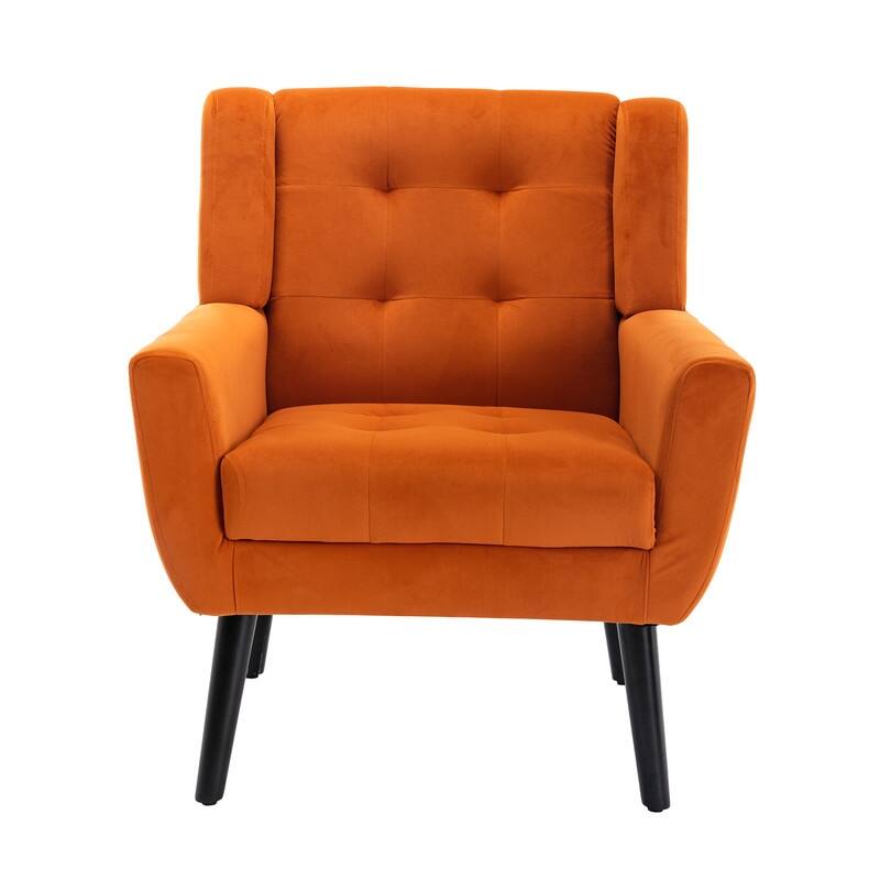 Modern Soft Velvet Material Ergonomics Accent Chair