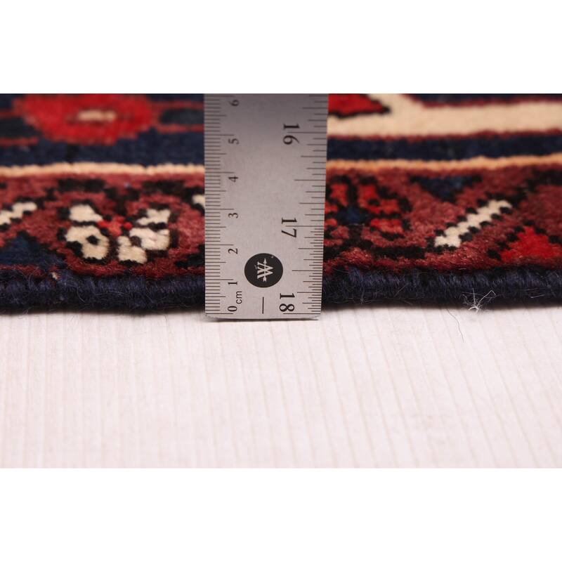 ECARPETGALLERY Hand-knotted Kayseri Vintage Dark Red Wool Rug - 5'1 x 9'1