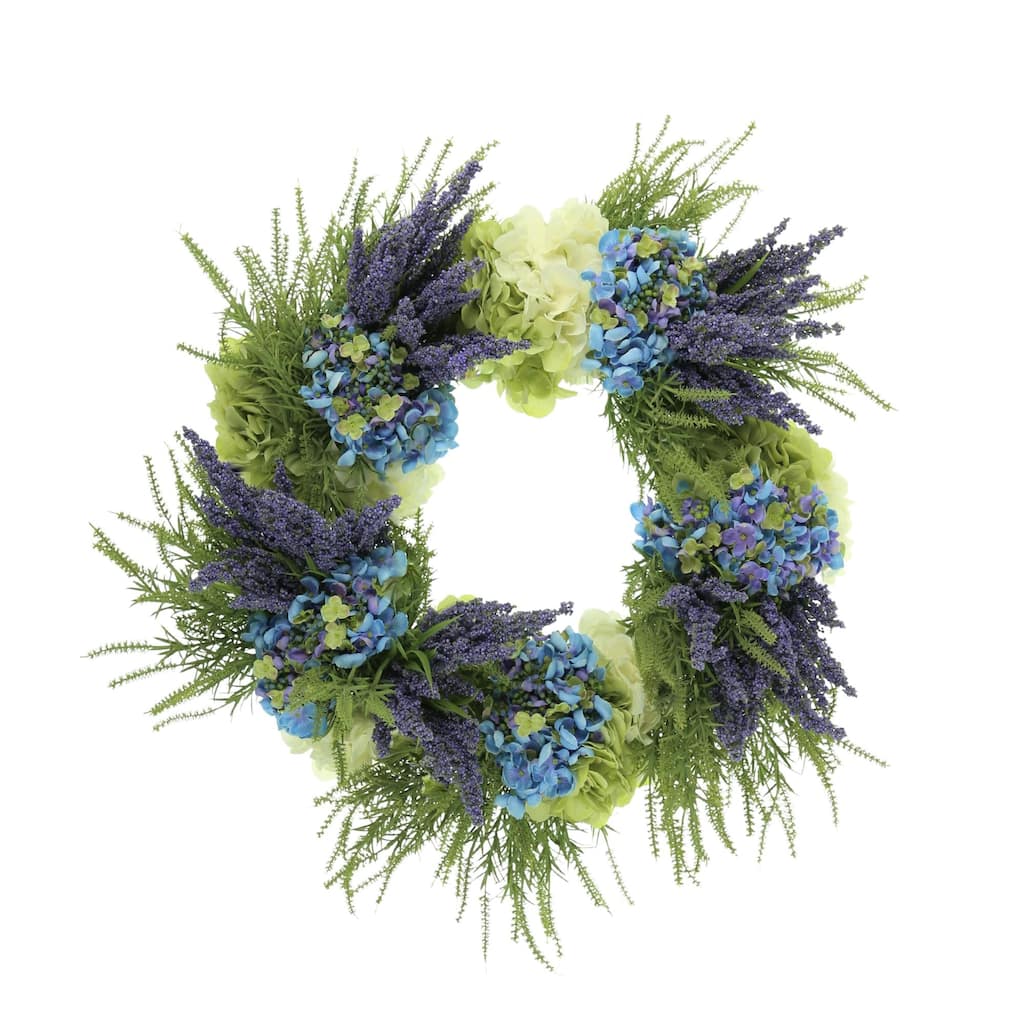 Lavender Hydrangea an Heather Wreath