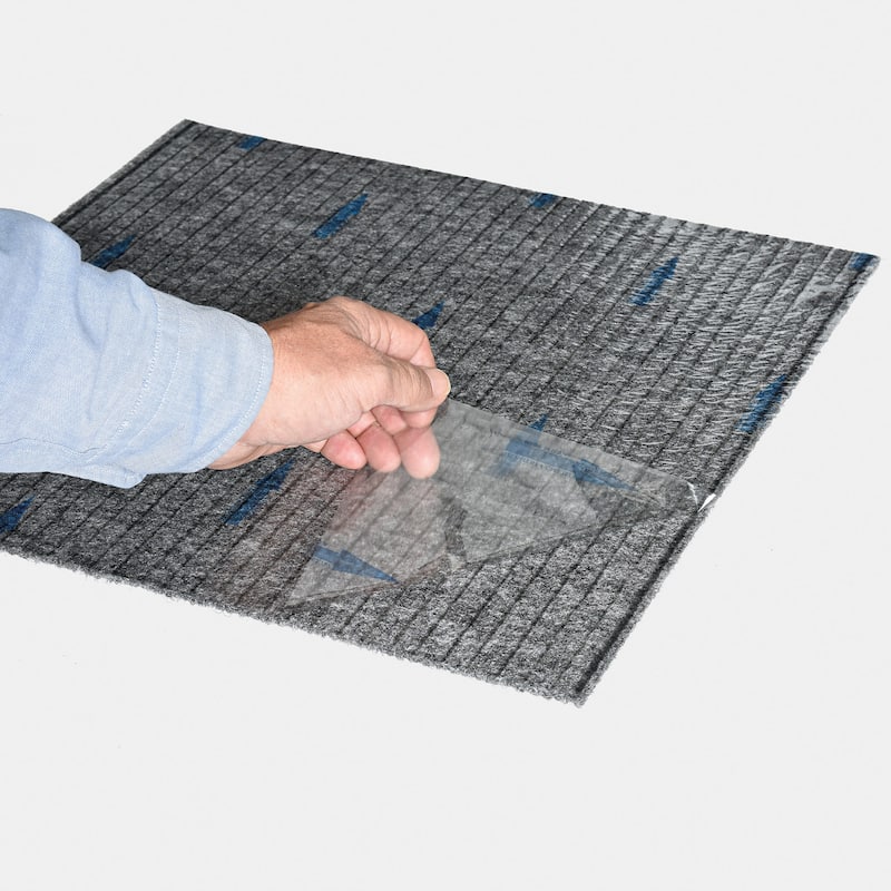 Foss Floors ModMat Ribbed 18"x18" Peel and Stick Indoor/Outdoor Carpet Tiles 10/box