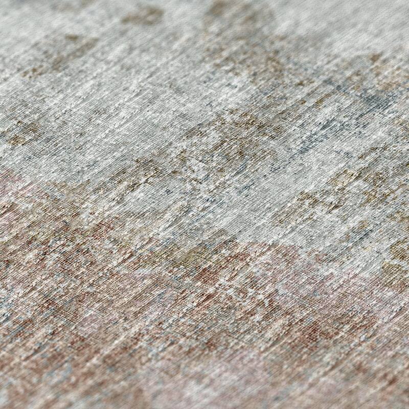 Indoor/ Outdoor Accord Abstract Polyester Washable Rug New