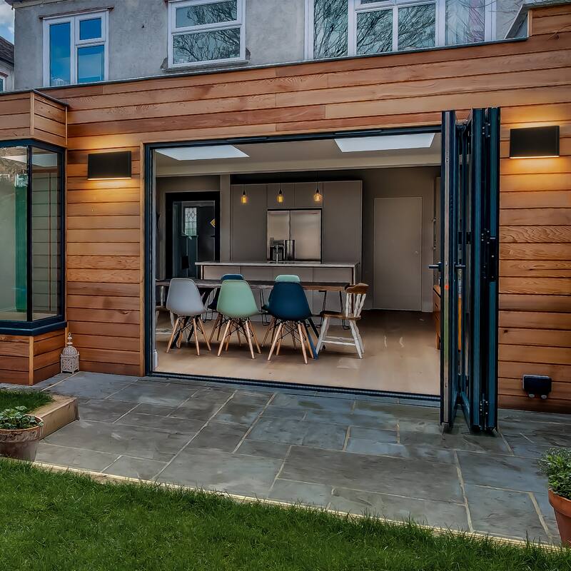 9.8"W Outdoor Rectangular Integrated LED Wall Sconce - 4.5-in H x 9.8-in W x 1.8-in D