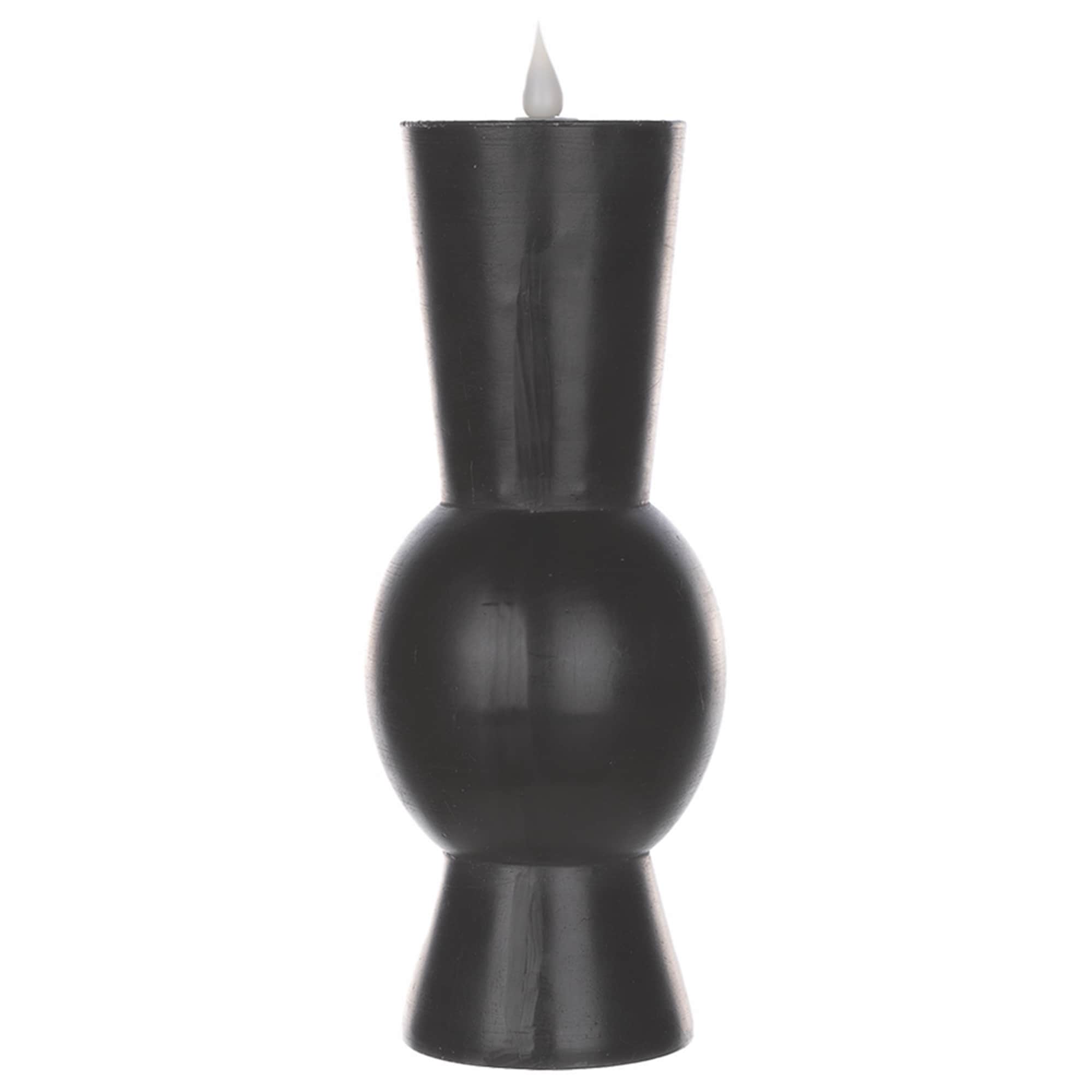 Simplux Designer LED Candle with remote (Set of 2) - Black