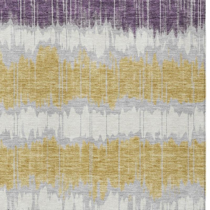 HomeRoots Striped Transitional Rectangle Outdoor Rug