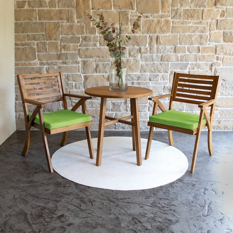 Sorra Home Indoor/Outdoor Solid Chair Cushions ONLY (Set of 2)