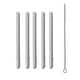 preview thumbnail 6 of 4, Large Silicone Baby Straws Grey
