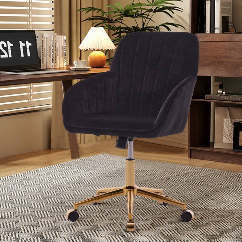 Modern Upholstered Swivel Office Chair