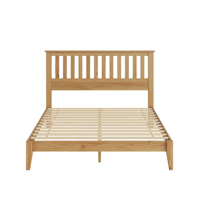 GDFStudio - Malinda Mission Wood Panel Bed with Slat Support