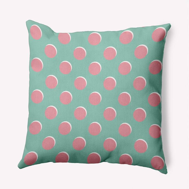 Polka Dots Decorative Throw Pillow - Spring Green - 16" x 16"