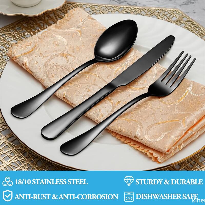 60 Pcs Silverware Set - 9.84*6.34*2inch