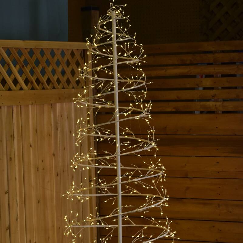 6.5 FT Revolve LED Tree White Indoor/Outdoor Use