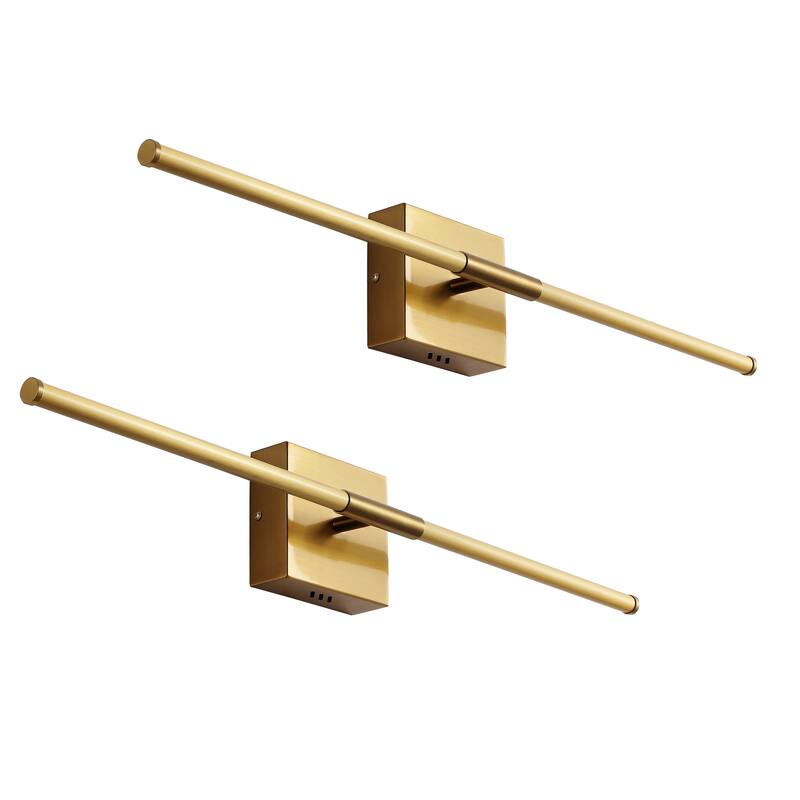 28" Dimmable Integrated LED Metal Wall Sconce, by JONATHAN Y
