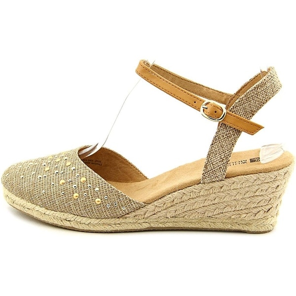 White Mountain Womens Saltwater Fabric Closed Toe Casual Espadrille Sandals