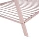 preview thumbnail 15 of 25, White Metal Twin House Bed Tent Frame with Slat, No Box Spring Needed