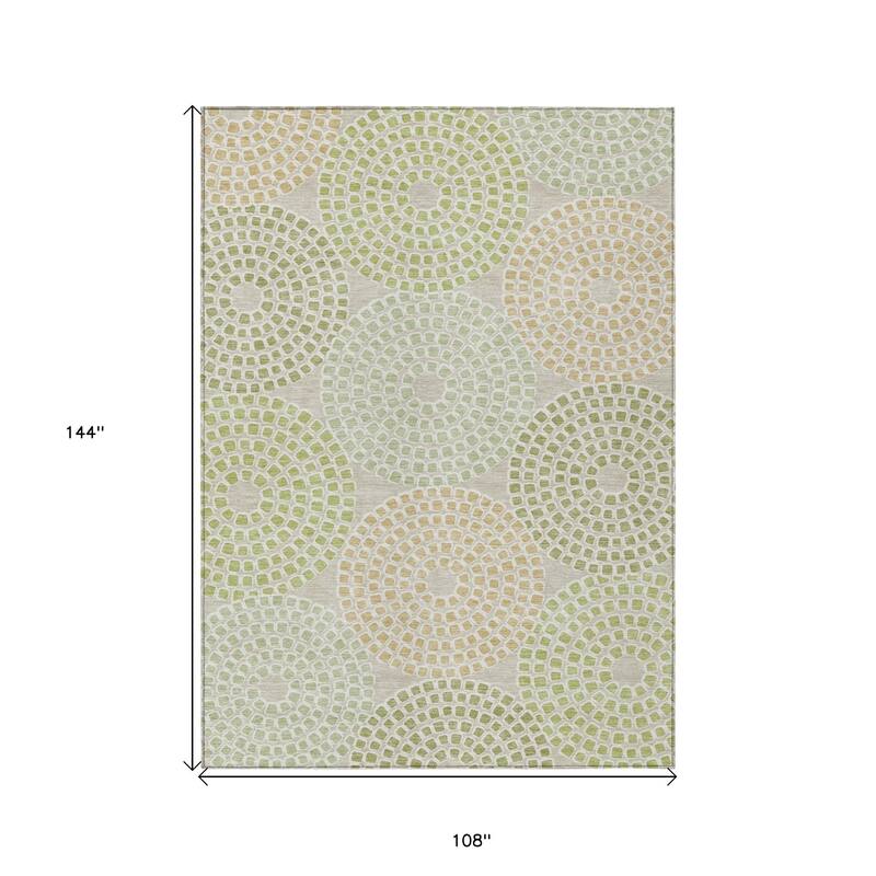 HomeRoots Geometric Transitional Rectangle Outdoor Rug