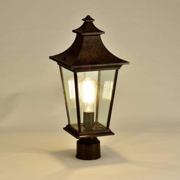 Tannery Bronze Finish Die Cast Aluminium 1 Light Outdoor Post Lantern Tannery Bronze Tannery Bronze Overstock 31814261