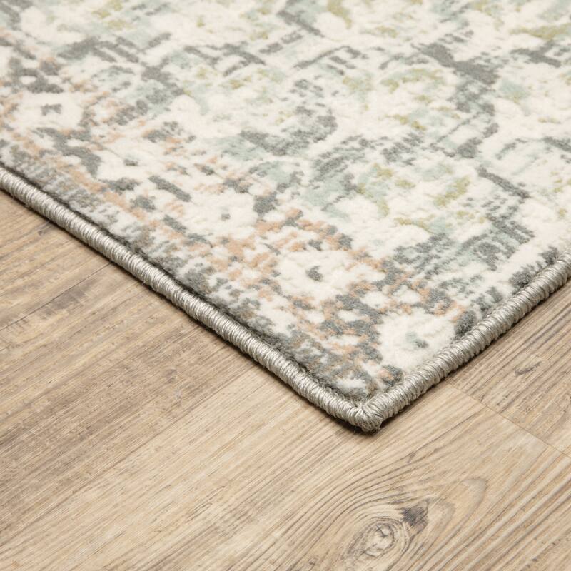 Style Haven Cosette Center Floral Medallion High-Low Pile Area Rug