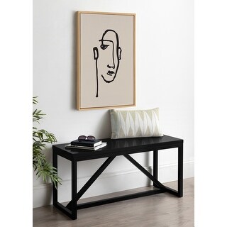 Kate and Laurel Neutral Line Art Frame Canvas by Creative Bunch Studio