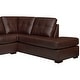 preview thumbnail 36 of 45, Liam Top Grain Leather Tufted Sectional Chaise Sofa