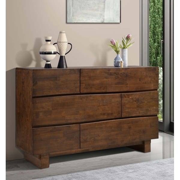 Relay Modern Dark Brown Solid Wooden Space-saving 6 Drawer Dresser - Bed Bath & Beyond - 37244159 Relay Modern Dark Brown Solid Wooden Space-saving 6 Drawer Dresser - Bed Bath & Beyond - 37244159