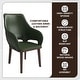 preview thumbnail 30 of 67, LeisureMod Vivara Leather Upholstered Dining Chair with Padded Seat - Mid-Century Arm Chair for Home Office Bar & Kitchen