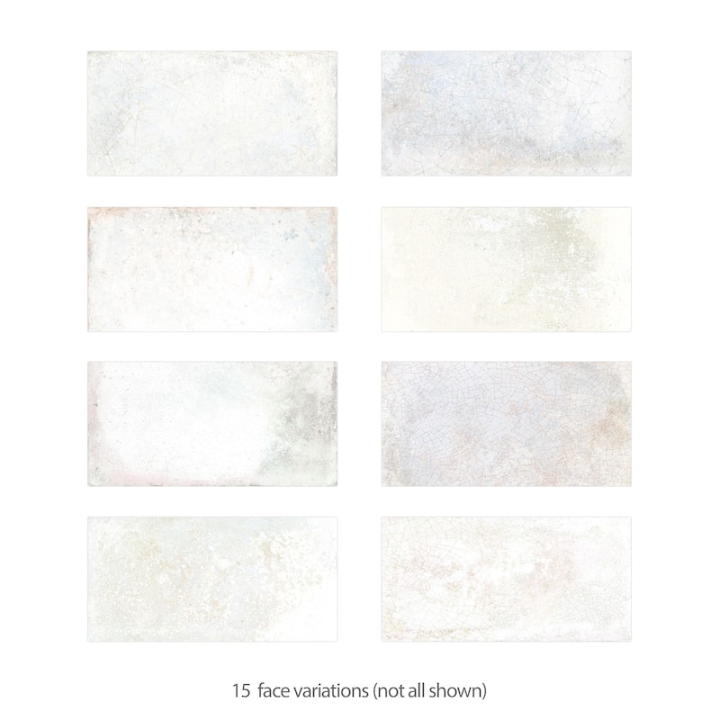 Merola Tile Atelier Oyster White 4-1/2" x 9-1/8" Porcelain Floor and Wall Tile