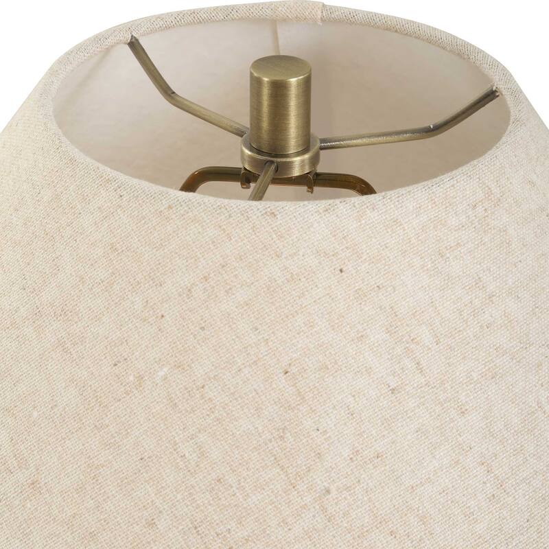 Uttermost Javary Matte Beige Table Lamp - 22"W x 22"D x 27.5"H