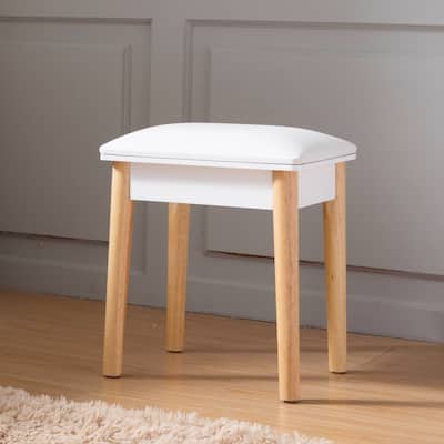 Solid Wood Vanity Table Stool