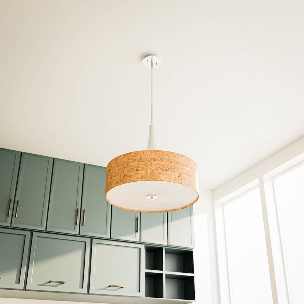 Kenroy Home Bulletin 3-Light Pendant - Brushed Steel