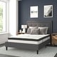 preview thumbnail 109 of 120, Tufted Platform Bed with 10in. Pocket Spring Mattress Dark Gray - Full