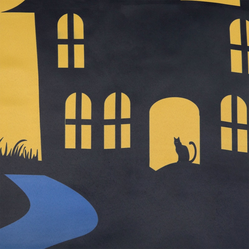 Pumpkins and Ghost Spooky Halloween Outdoor House Flag 28" x 40"