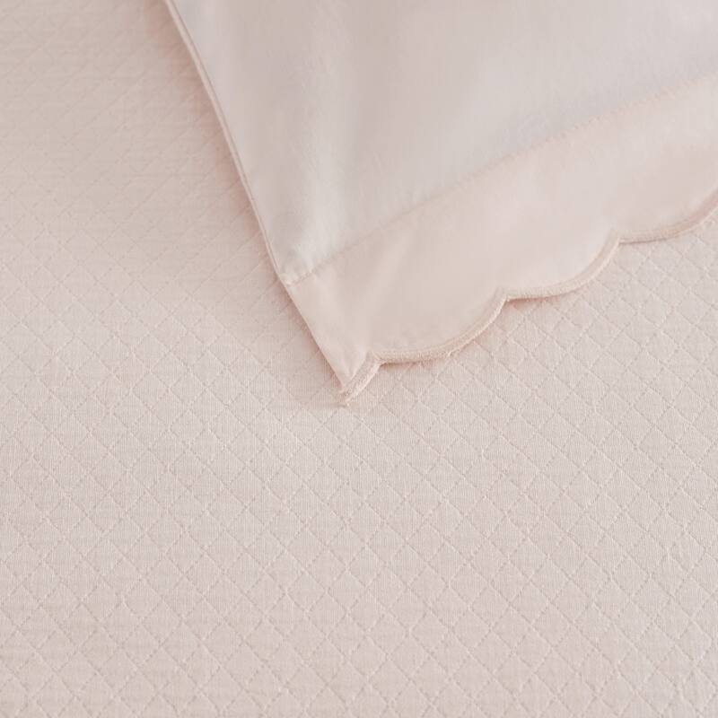 Martha Stewart Signature Scallop Solid Duvet Cover Set