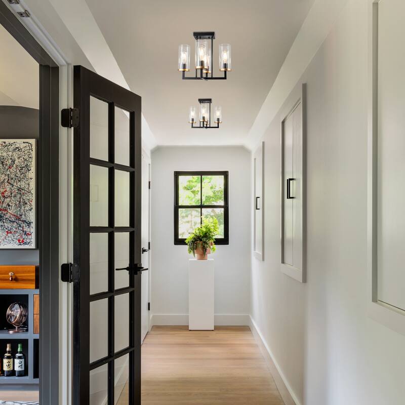 Modern Drum Light Chandelier Industrial Dining Room Light Fixtures