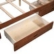 preview thumbnail 10 of 22, Pine Wood Twin-Over-Full Bunk Bed with Ladders and 2 Storage Drawers