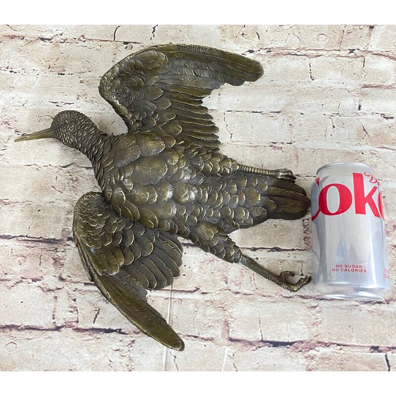 Vintage Cast Bronze Wall Hanging Bronze Bird Flying Eagle Sculpture Figure