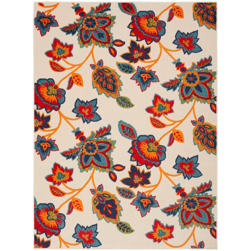 Nourison Aloha Indoor/Outdoor Floral Area Rug - 6' x 9' - Multi