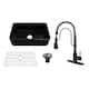 Option 30" Matte Black Sink + 3-Function Pull-Down Faucet