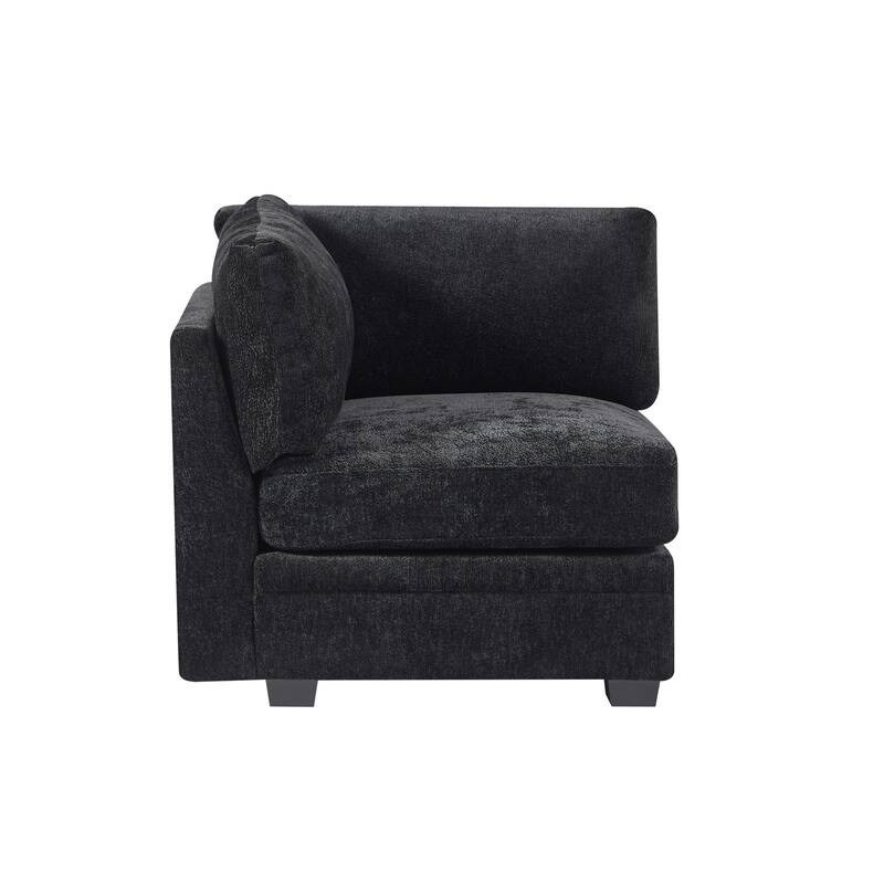 Christopher Knight Home - Verona 7-Piece Reversible Modular Fabric Sectional Sofa with Ottoman, Square Arms & Pillow Back