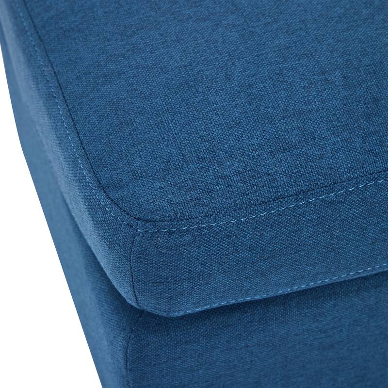 Navy Ottoman Comfortable choice, multiple functions, classic design, and cozy corners
