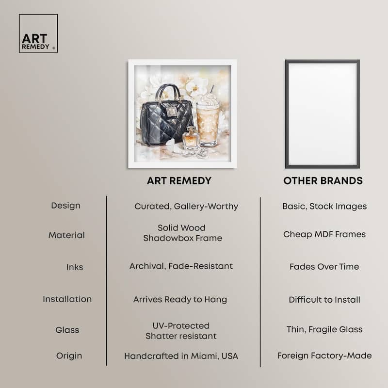 Trinkets and White Floral Shadowbox by Art Remedy
