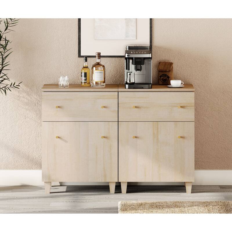 Sideboard Buffet Cabinet with Drawer and Door for Kitchen, Dining Room