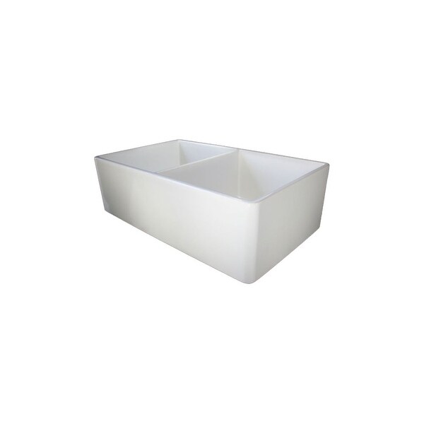 Alfi Brand Ab538 32 Inch Smooth Double Bowl Fireclay Farmhouse Kitchen Sink Alfi Brand Ab538 32 Inch Smooth Double Bowl Fireclay Farmhouse Kitchen Sink