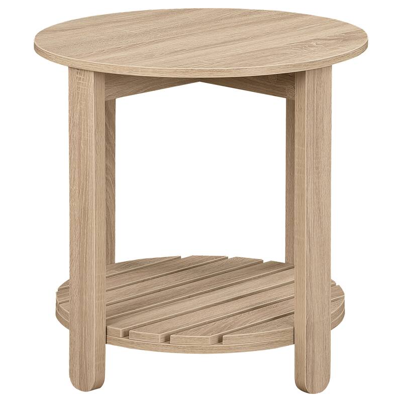 Fowler Round Coffee And End Table Set Natural