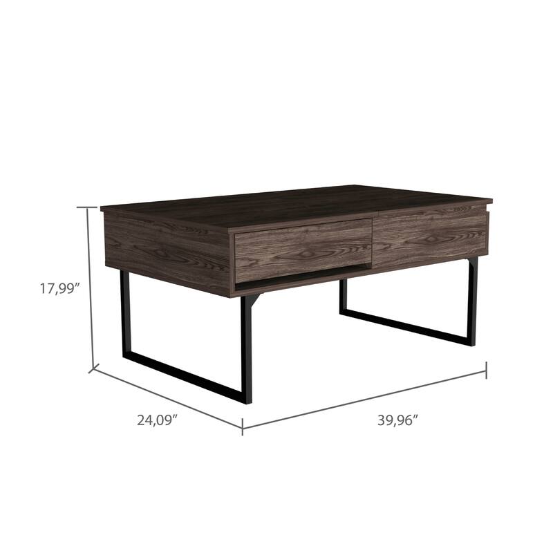 1Drawer Rectangle Liftable Top Coffee Table Bed Bath & Beyond 37777613