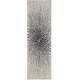 preview thumbnail 68 of 90, SAFAVIEH Evoke Juli Abstract Boho Burst Rug 2'2" x 15' - Black/Ivory