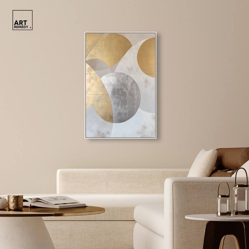 Golden Orb I Canvas by Art Remedy