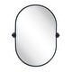 preview thumbnail 24 of 24, TEHOME Elysian Farmhouse Oval Pivot Metal Wall Mirror - 20'' x 30''