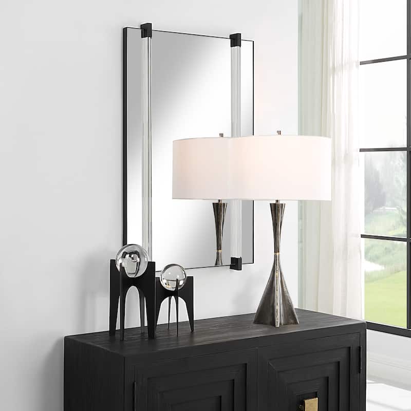 Uttermost Ladonna Rods Mirror - 24.25"W x 37.38"H x 2"D