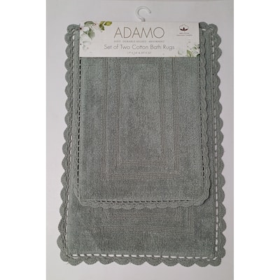 Adamo 2pc Cotton Bath Rug Set